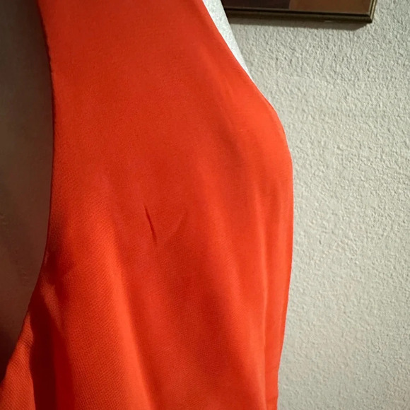 Bisou Bisou Orange Sleeveless Cut Out Back Maxi Dress Women's Size 16 - Picture 8 of 11